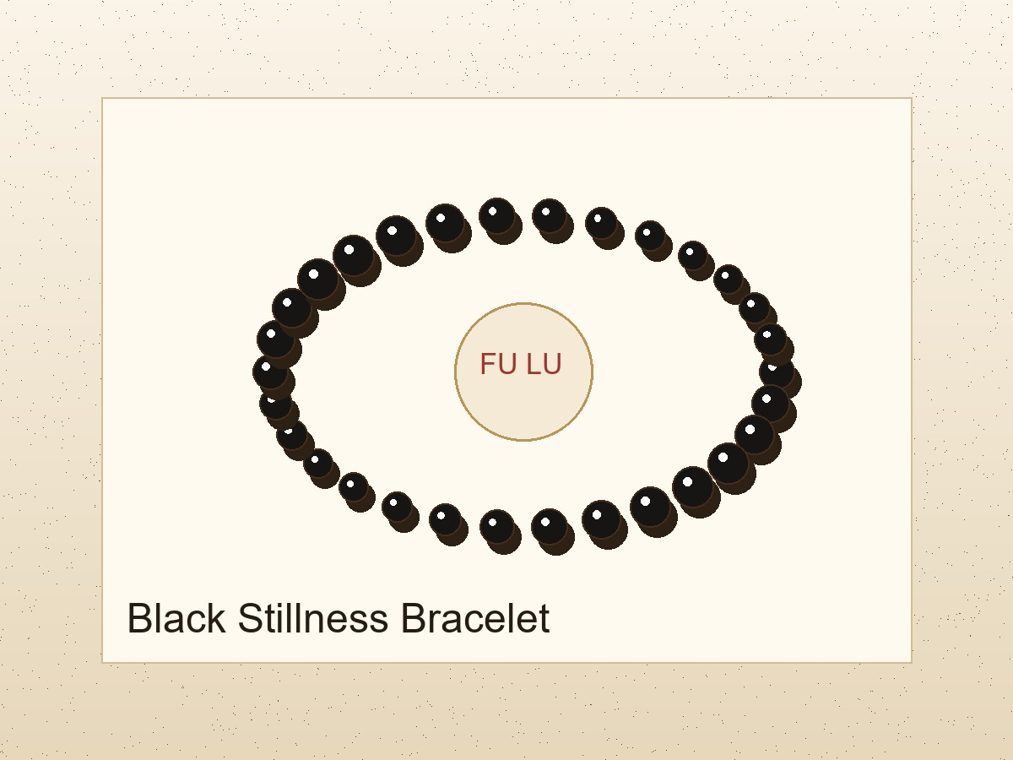 Black stillness bracelet