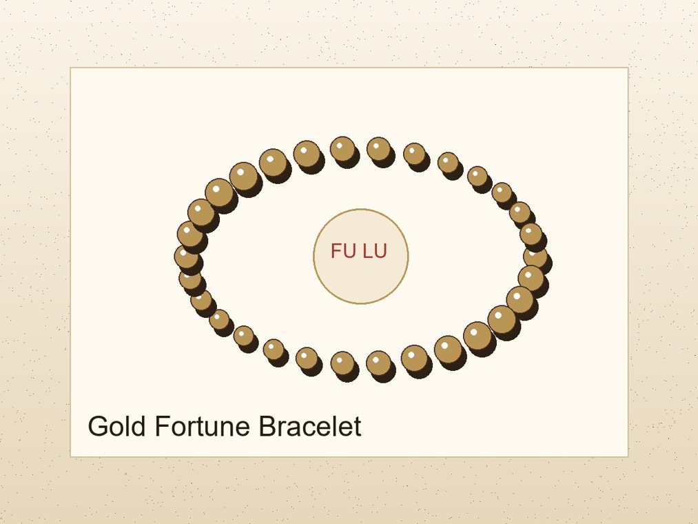 Gold fortune bracelet